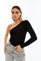 Half Sleeve Off Shoulder Blouse Black - 3