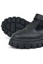 Black Matte Velcro Girls' School Shoes - 8