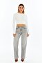 Round Neck Hand-Tied Long Sleeve Crop White - 6