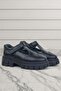 Genuine Leather Black Velcro Girls' School Shoes