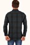 Light Black Green Striped Slimfit Winter Lumberjack Shirt with Gift Box - 7