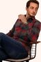 Red Gray Checkerboard Lumberjack Slimfit Men's Shirt - 6
