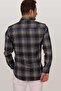 قميص Lumberjack للرجال - أزرق داكن وأبيض، Slimfit، مع صندوق هدايا - 8