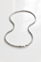 316L Stainless Steel 4 mm Snake Spiga Model Men's Chain Necklace - 5