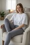 Women's Plus Size Cotton Ribbed Single Bottom Pajamas - 3