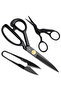 KRABALL Professional Sewing Tailor Scissors Kit Cutting Scissors Cloth Needlework Stainless Steel... - 7
