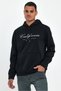 Men's Hooded Comfortable Fit Fleece Lined 3-Thread El Letter Printed California Printed Sweatshirt Spr24Sw03 - 2