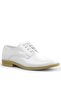 White Patent Leather Laced Oxford Children's Classic Shoes - 2