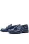 Loafer Navy Blue Patent Leather Men's Classic Children's Shoes - 5