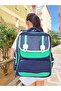Color Bags College Style Backpack - Green, Purple, Navy Blue - 4