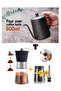 مجموعة ماكينة تحضير القهوة Wave Pour Over - 10 قطع مع أداة التقديم، ومصفاة W-155 والأدوات - 7