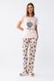 Women's Short Sleeve Pajama Set 20410 - 3