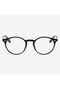 Round Black Unisex Women Men Blue Light Protection Glasses |   Optically Compatible - 3