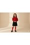 New Season Flexible Crew Neck Pompom Sweater and Knitwear Pleated Detailed Skirt Top-Down Set - 4