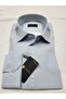 Slimfit Dark Blue Fine Checkered Men's Shirt with Lycra Slim Fit Structure As043086-05
