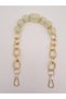 Angel Bag Accessory 42 cm with Hook Water Green Color Acrylic Chain Light Gold Metal