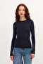 Crew Neck Basic Blouse B1496-Dk2 - 2