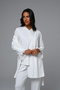 Short Dressing Gown Long Sleeve Women's Pajamas Set 3 Pieces Set - 4