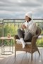 Soft Ecru Winter Wool Scarf Beanie Socks Set - 3