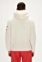 Shaggy Plush Full-Zip Marshmallow White Plush Men's Hooded Sweatshirt - 2