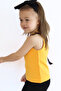 Girl's Mustard Violet Halter Neck Sleeveless Bodysuit with Bow Bandana Newborn Set - 8
