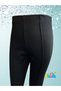 Steel Interlock Black Cotton Lycra Girls' Ribbed Stitched Tights for School - 7