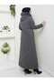 Women's Fullly Padded Waist with Lace-Up Nova Fabric Tesuture Coat - 2