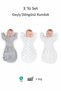 Baby Swaddle Newborn Self-Soothing Sleeping Bag Boys Girls Baby Swaddle Set of 3 4 Seasons