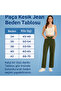 Mom Jeans Cut Green (Lycra) - 5