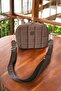 Brown Quilted Women's Shoulder Bag with Thick Cross Strap - 6