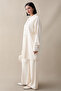 Buttoned Triple Ecru Knitwear Set - 5