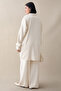 Buttoned Triple Ecru Knitwear Set - 7