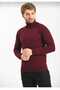 Burgundy Full Fisherman's Wool Men's Sweater