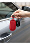 Classic Leather Keychain – Men's Women's Zippered Car Key Case - 2