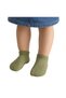 Set of 5 Unisex Cotton Non-Slip Sole Daily Short Socks – Cinnamon / Olive Green / Yellow / Cream / White - 5