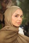 Women's Bamboo Kraş Gradient Khaki Two-Color Tok Duran Shawl Bk10 - 6