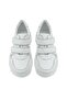 Genuine Leather White High-Top Girls' Sneakers Shoes - 8