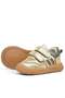 Schaggy Genuine Leather Gold Shiny Baby Sneakers - 6
