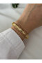 316L Steel Gold Color Dorica Model Thick Rhythm Bracelet