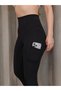 Women's Black High Waist Pocket Detailed Gathering Diving Leggings – Sports and Daily Use - 2