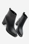 Women's Stitching Detailed Thick Heeled Boots Kanis Black