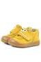 Dino Genuine Leather Yellow High Top Baby Shoes - 5