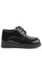 Black Patent Leather Rubber Laced Oxford Baby Shoes - 3