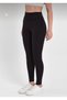 Women's Black High Waist Pocket Detailed Gathering Diving Leggings – Sports and Daily Use - 6