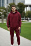 Vengeance Burgundy Hooded Oversize Unisex Sweatshirt - 2