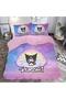 Gift Duvet Cover Kuromi Pattern 3D Printed Double Duvet Cover Set Without Sheets - 3