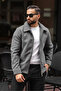 Men's Double Zip Detail Melton Jacket - 3