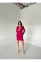 METAL BUTTON BLAZER DOUBLE SKIRT SET - 2