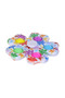 5 Finger Printed Patterned Pop It Stress Wheel - Colorful Pop It with Stress Wheel - 4
