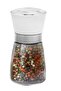 Spice Grinder, Glass Body with Cover 10 Cm 2 Pieces, Black and White Salt Pepper Mill - 6